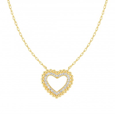 Lovecloud Neclace Gold With Heart