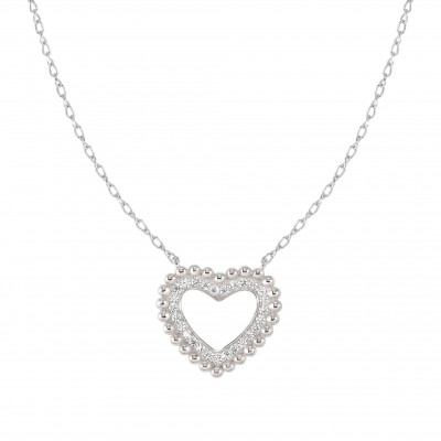 Lovecloud Neclace Silver With Heart