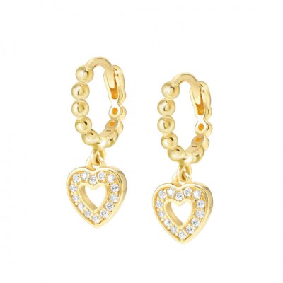 Lovecloud Heart Earrings Gold